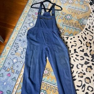 Thrifted Blue Denim Overalls